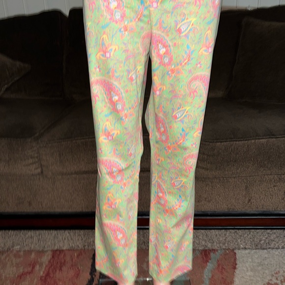 Lauren Ralph Lauren • Pink/ Green • Size 14 • Paisley • Design Pants - Picture 9 of 11